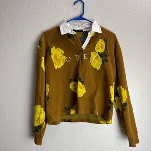Obey Vintage Floral Shirt Size XS